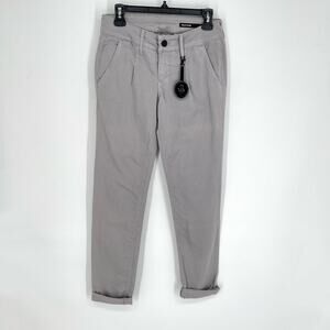 Black Orchid Denim NEW Gray Skinny Jeans *READ* Womens Sz 27 Cuffed Pleated